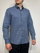 Vīriešu krekls ar rakstu VP-22, Slim Fit