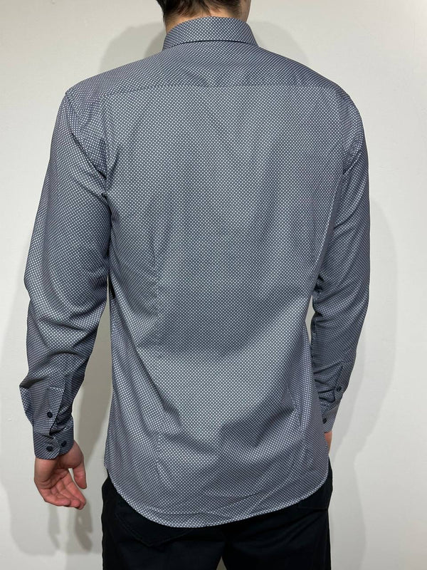 Vīriešu krekls ar rakstu VP-23, Slim Fit