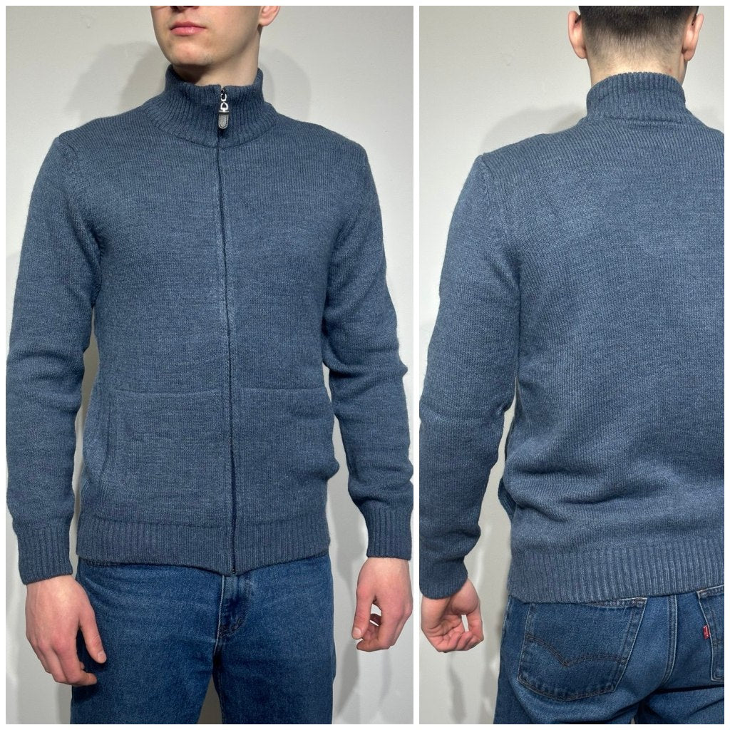 Silta vilnas jaka vīriešiem