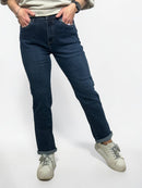 Stretchy mom fit jeans for women