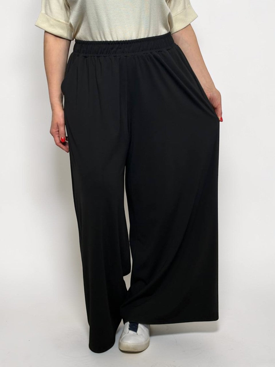 Luxury plus size wide pants