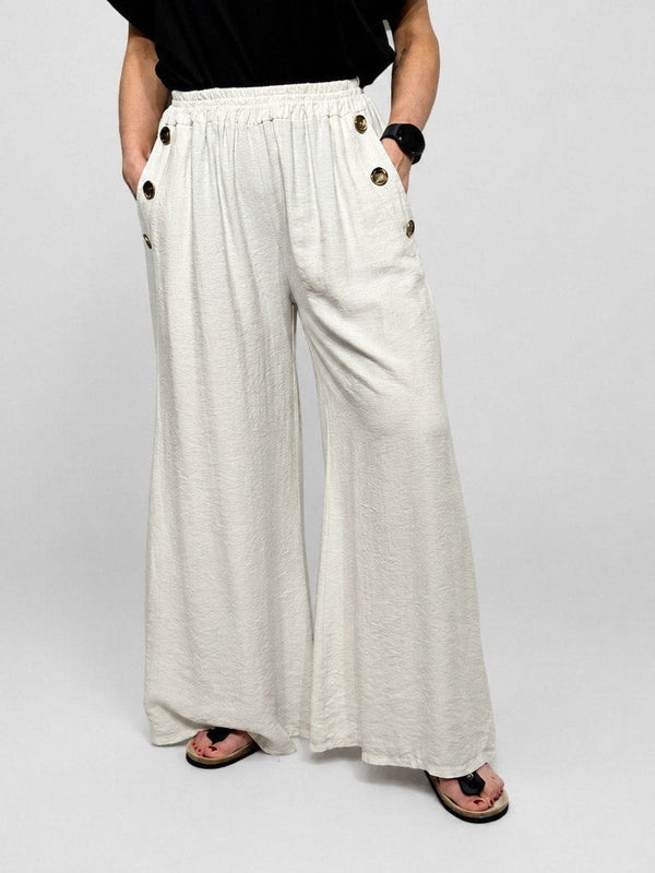 Elegant, wide summer pants