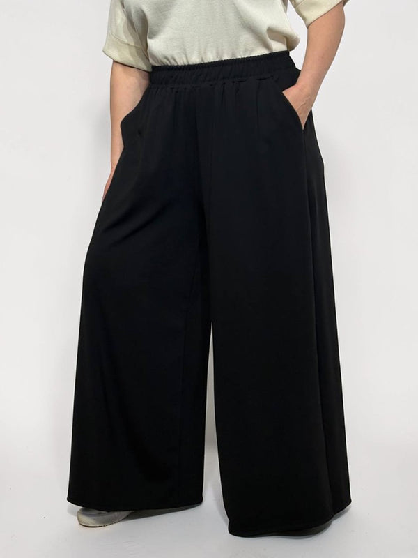 Luxury plus size wide pants