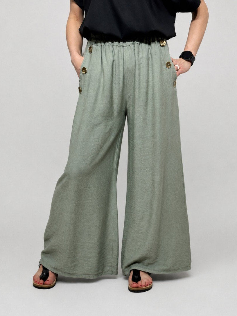 Elegant, wide summer pants