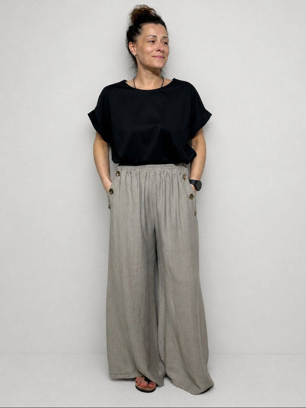 Elegant, wide summer pants