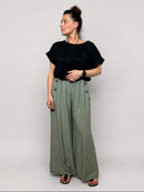 Elegant, wide summer pants