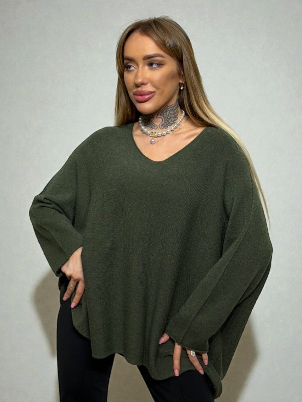 Lielizmēra džemperis dāmām