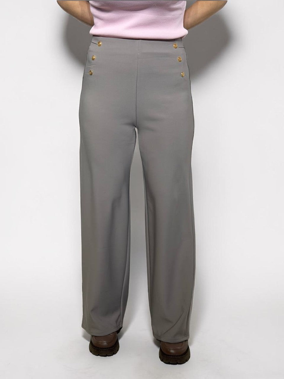 Svinīgas bikses ar augstu jostasvietu