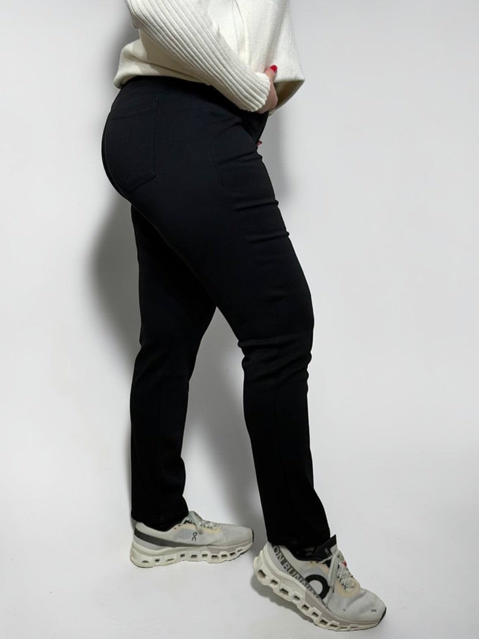 Šauri melni džinsa legingi