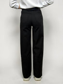 Black wide leg jeans for women