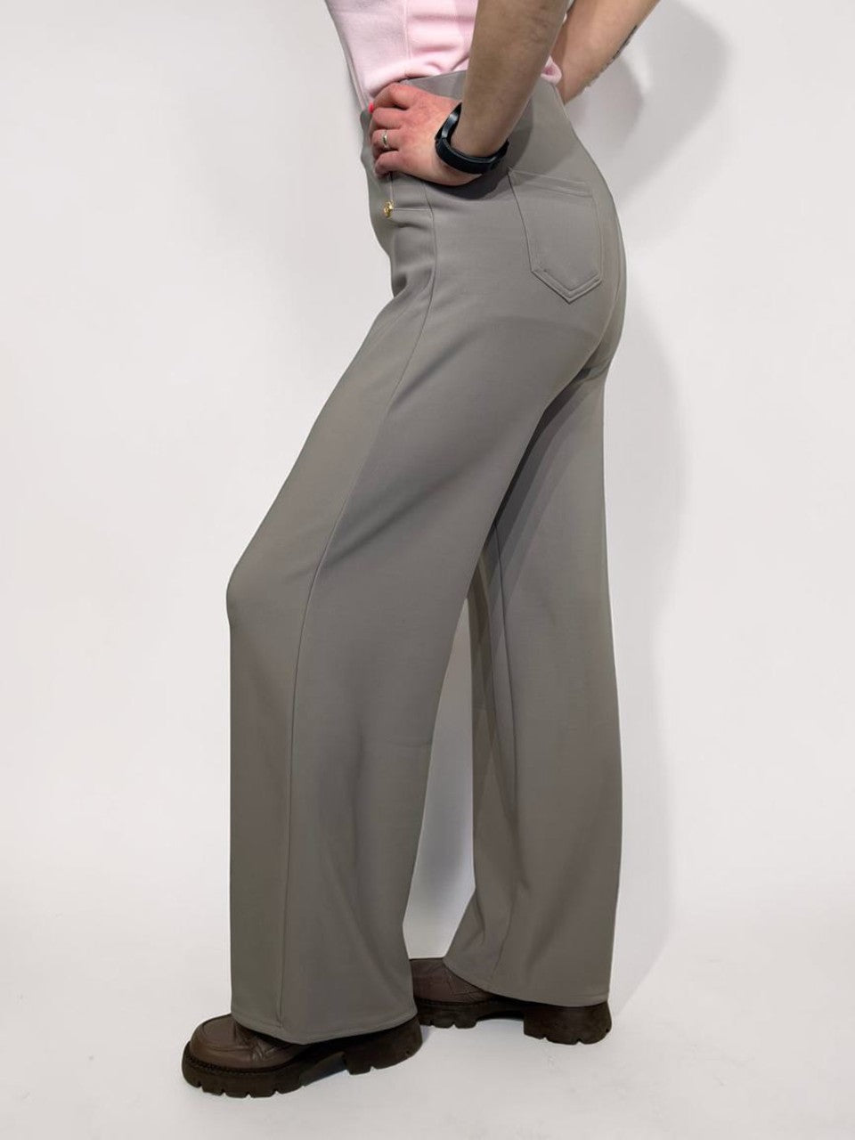 Svinīgas bikses ar augstu jostasvietu