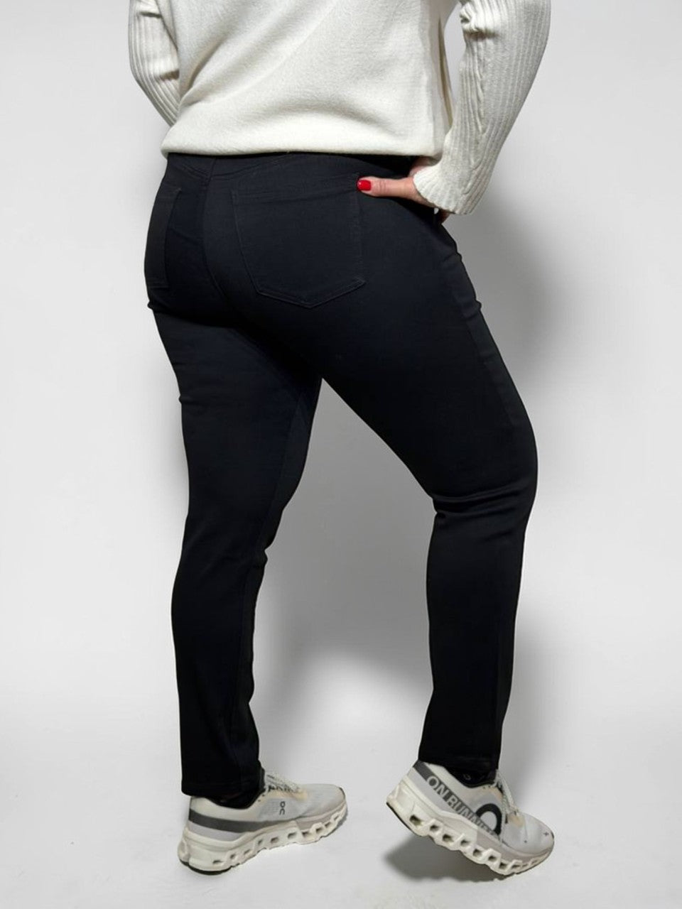Šauri melni džinsa legingi