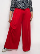 Luxury plus size wide pants