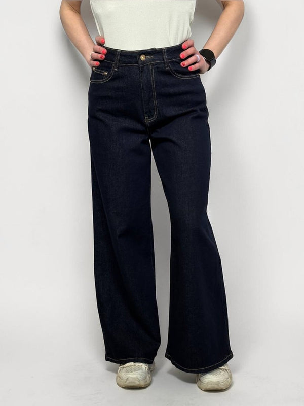 Palazzo style jeans with a high waist