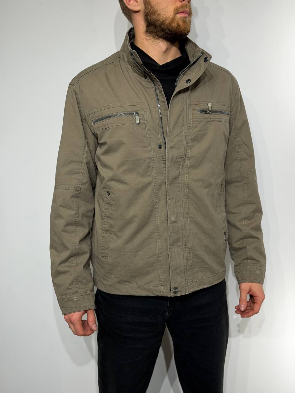 Cotton jacket for men in large sizes