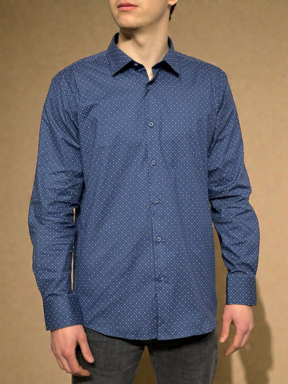 Классическая мужская рубашка VP-14, прямой крой