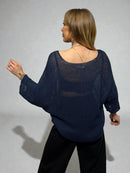 Knitted transparent sweater