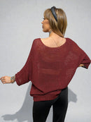 Knitted transparent sweater