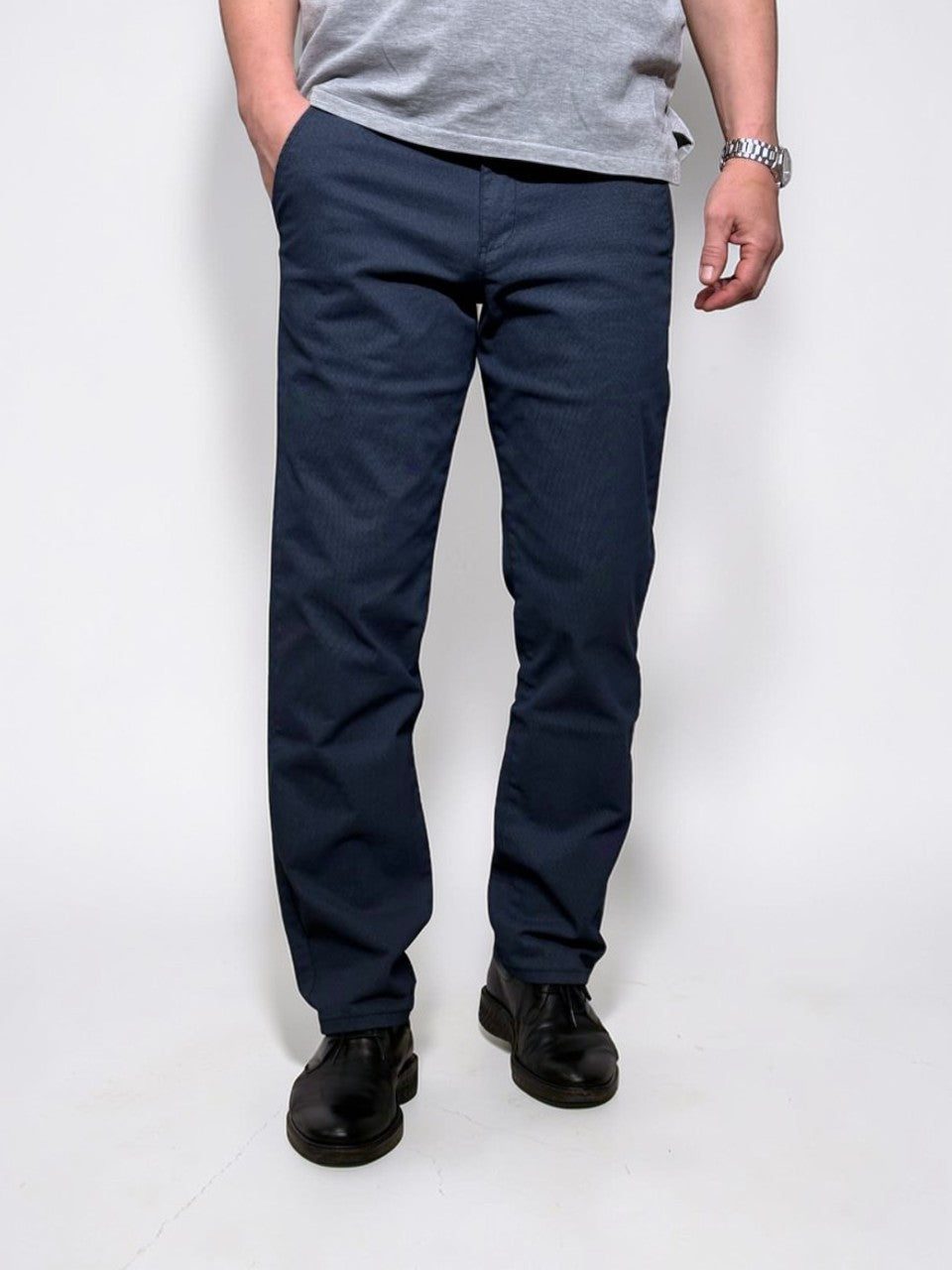 Sturdy, wide men's trousers, Straight Fit