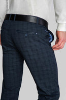 Men's plaid pants Vankel-058, Comfort slim