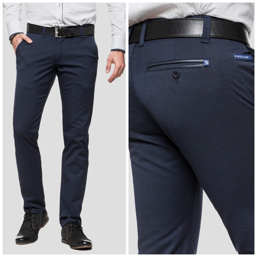 Solid men's trousers Vankel-026