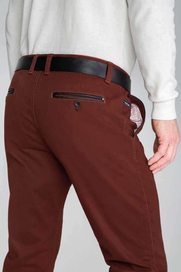 Chinos rust Vankel-002, Mugav slim
